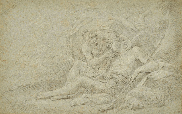Roman Artist, 18th century, Diana and Endymion